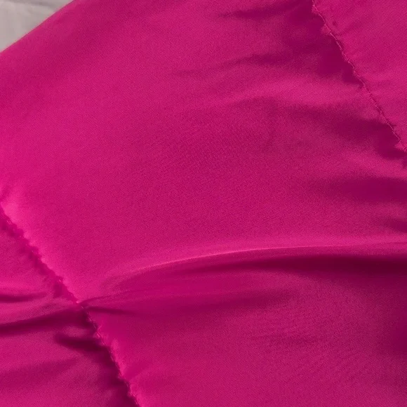 Mod X Bright Pink Quilted Puffer Women's Coat Swing Bottom Sz XL - Picture 13 of 13